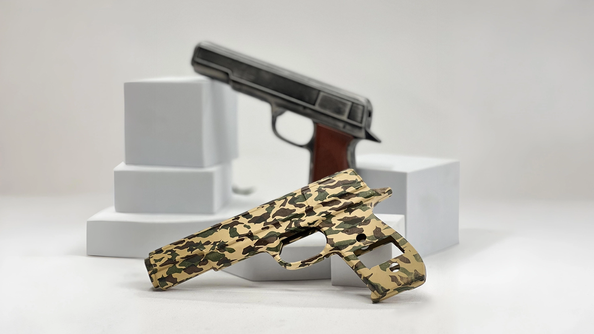 Hydrographic printed toy gun